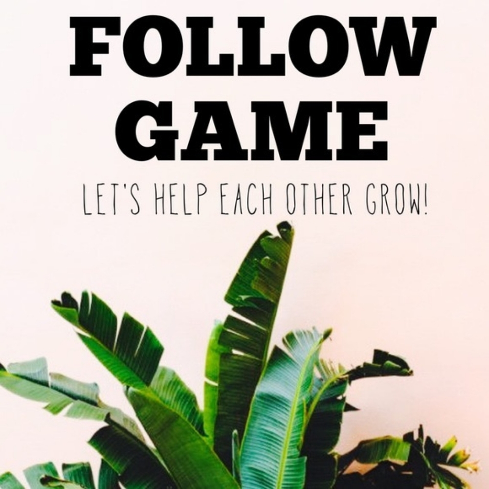 My first follow game 🌻